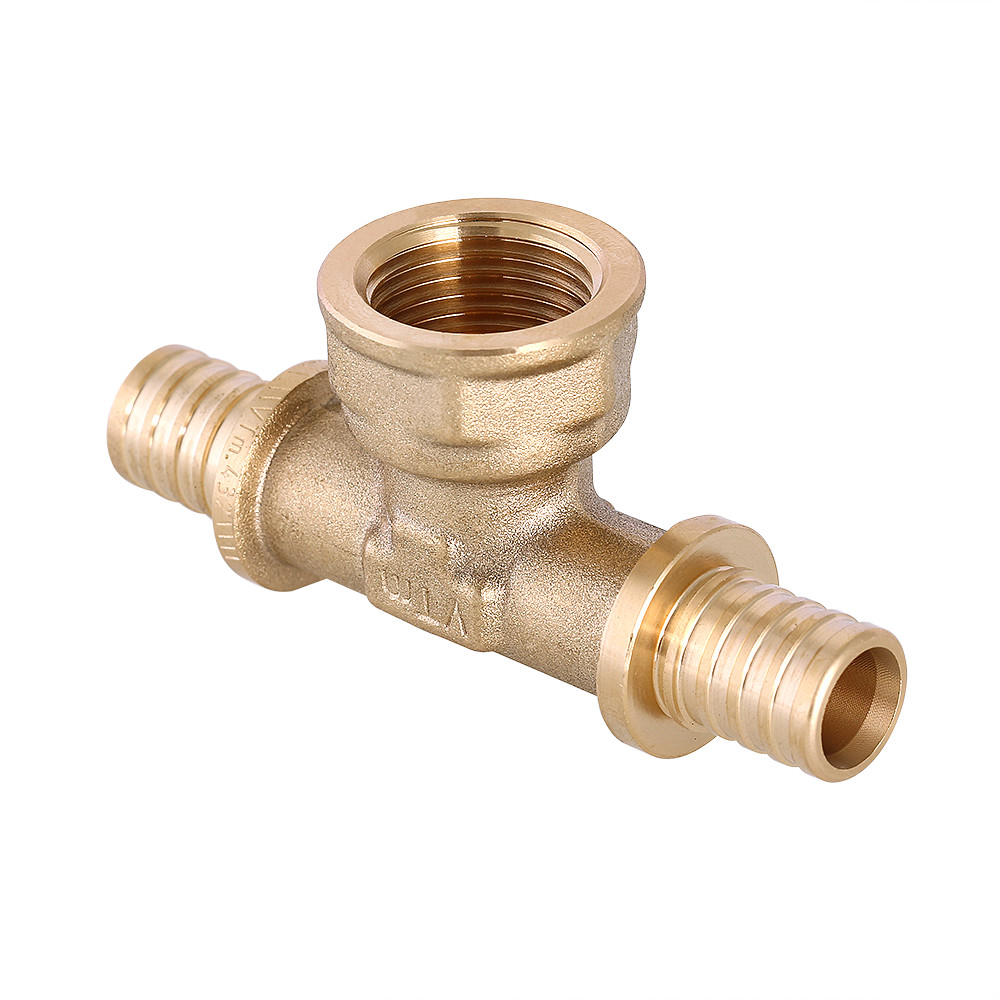 Valtec Тройник надвижной с внутренней резьбой 20х1/2"х20 латунь CW614N