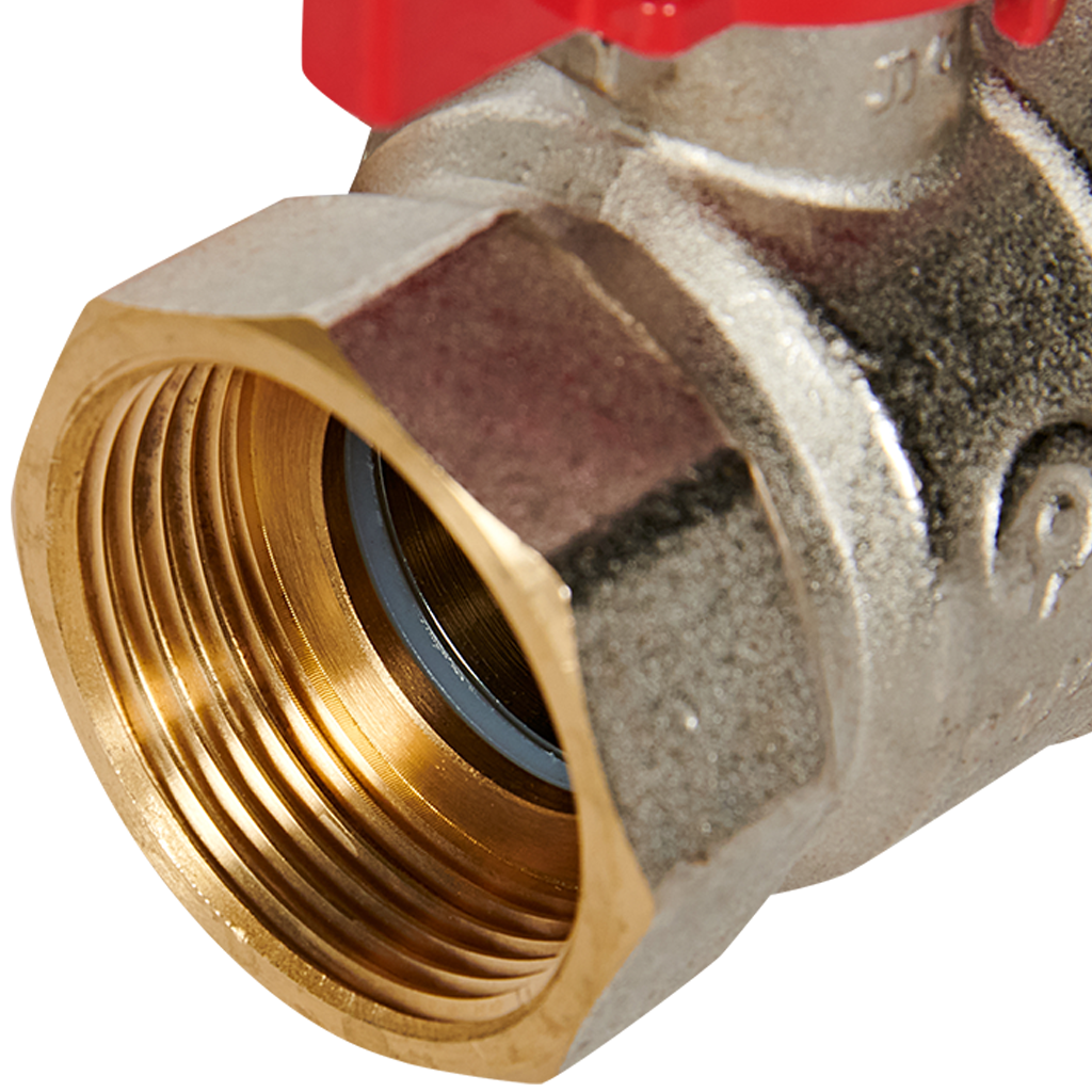 Rommer шаровой кран с американкой 1 1/4" ВР/НР, ручка бабочка RBV-0005-2510232