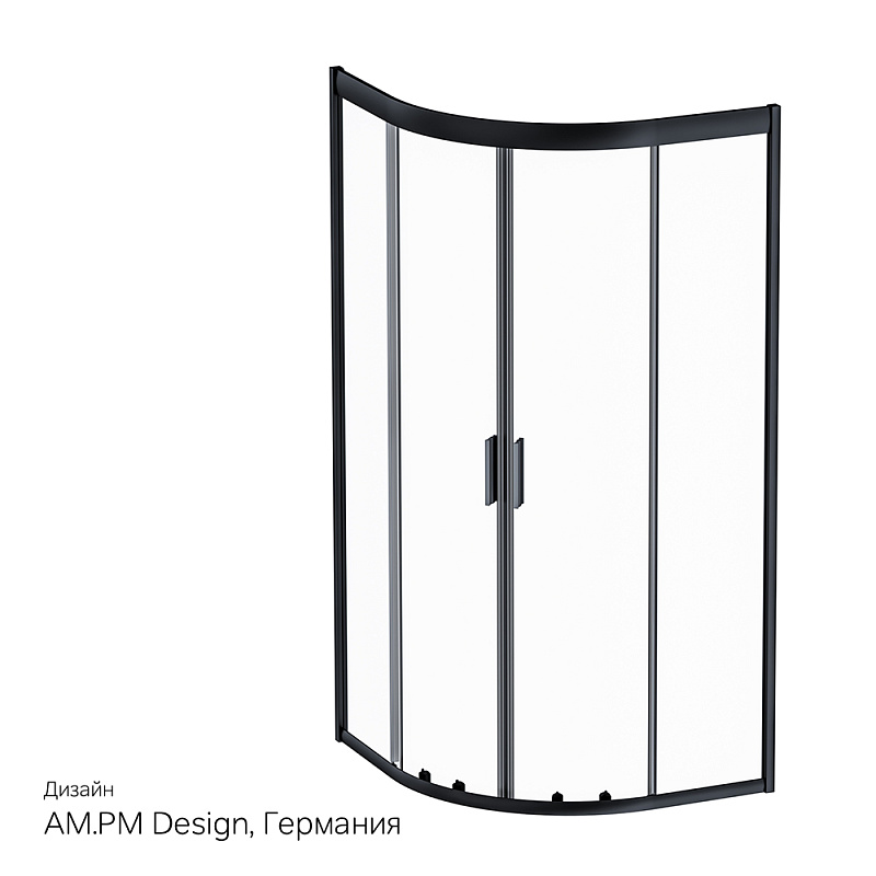 Душевой уголок AM.PM Gem 2000x900x900 черный матовый W90G-401-090BT