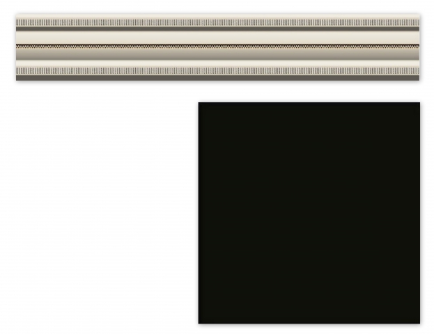 

Керамическая плитка Heralgi Garden Listelo Classic Negro Бордюр 4х30