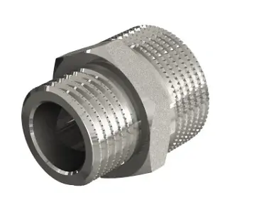 Elsen Ниппель НН 1/4", 1/4" TIN латунь равнопроходной