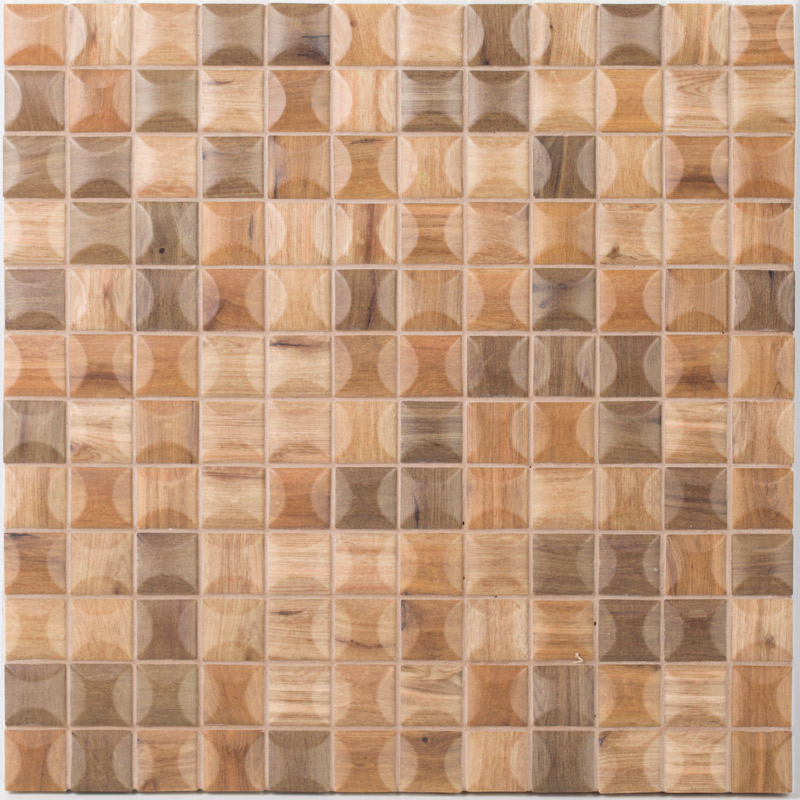 

Мозаика Стеклянная Vidrepur Edna Wood Dark Blend (на сетке) 31,7x31,7