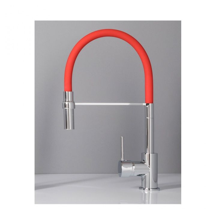

Смеситель для кухни Aquanet FF6215 00189339 красный