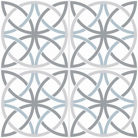 Керамическая плитка Niceker Chic Bosham White напольная 45x45