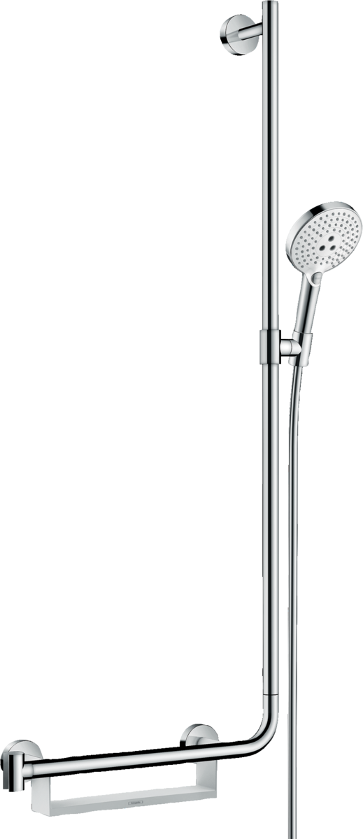 

Душевой набор Hansgrohe Raindance Select S 120 со штангой 110 см, правосторонний 26326400