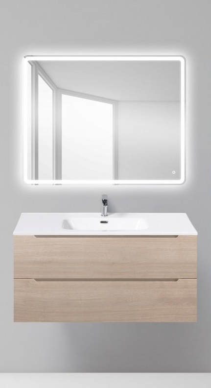 

База под раковину Belbagno ETNA подвесная 100 ETNA-1000-2C-SO-RG-P Rovere Grigio