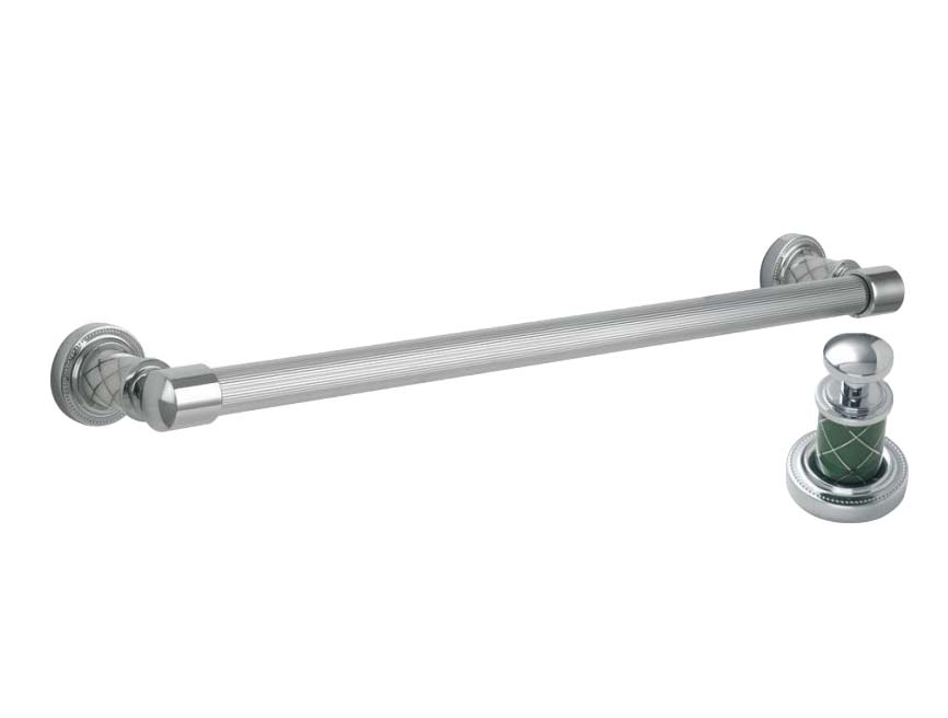 Полотенцедержатель Boheme MURANO CHROME 60 бирюзовое 10902-GR-CR