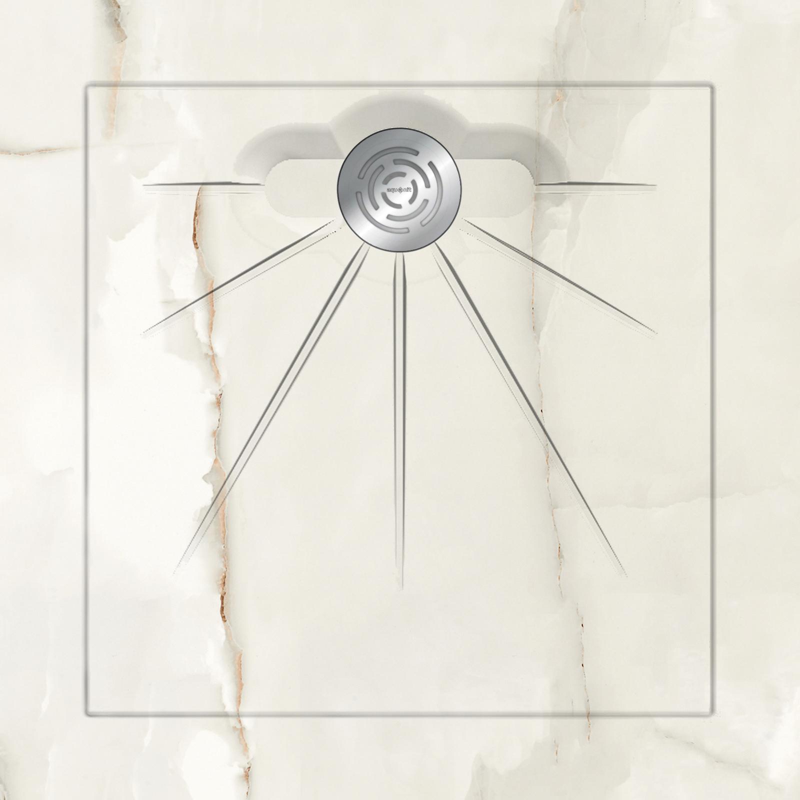 

Душевые поддоны Aquanit Marble White Multi Circle Eco 90x90