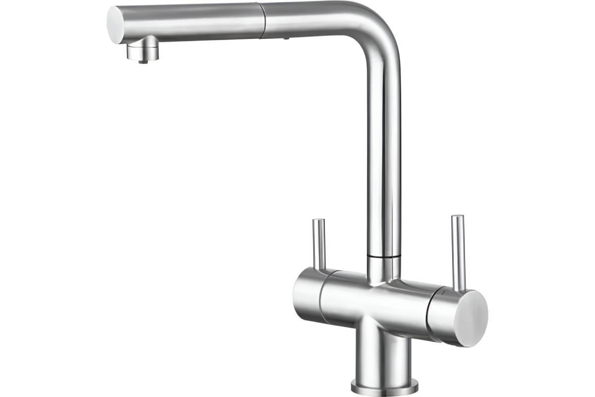 Смеситель для кухни EMAR Steel ЕС - 3003NS Сатин