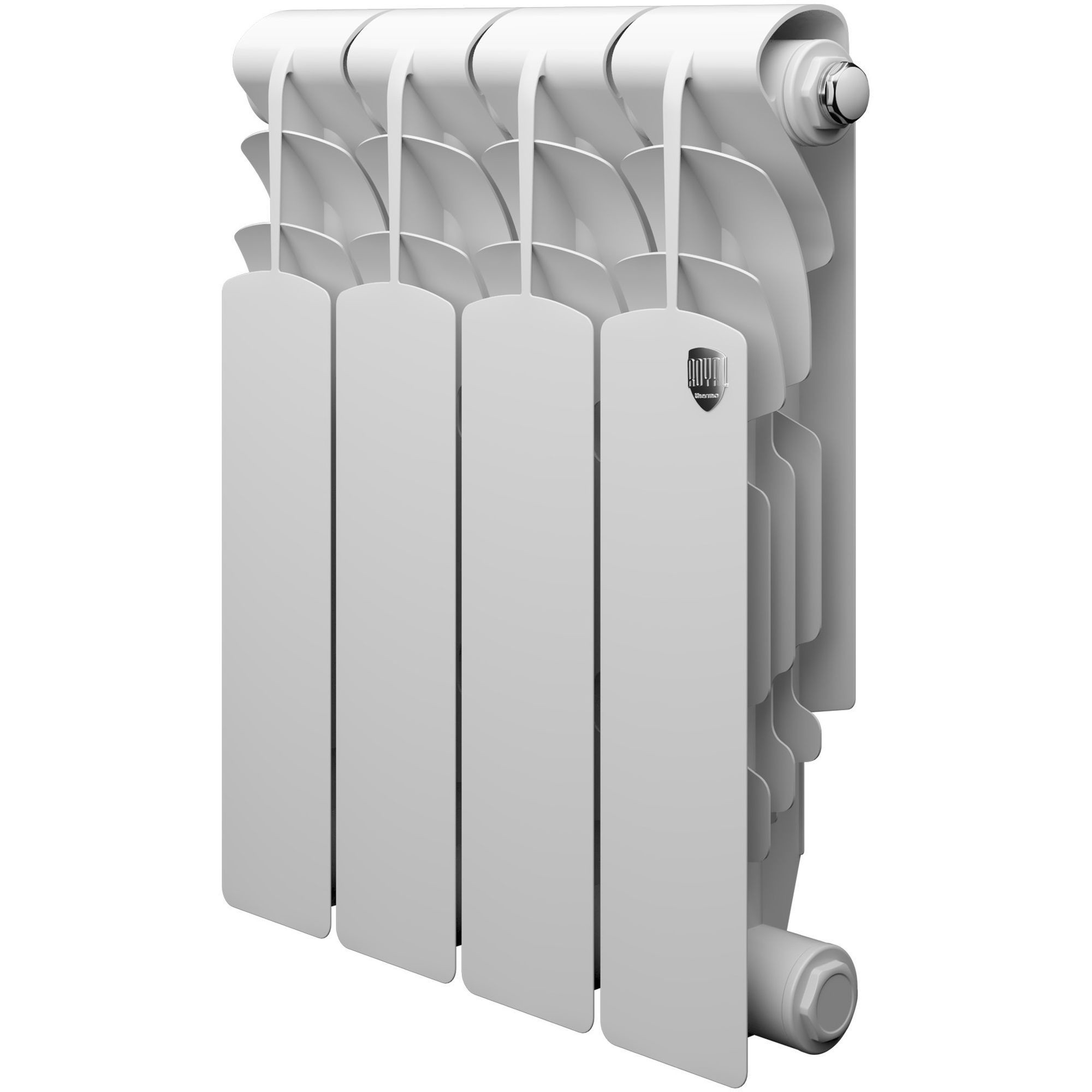 Алюминиевый радиатор Royal Thermo Revolution 350 \ 03 секции \ с боковым подключением