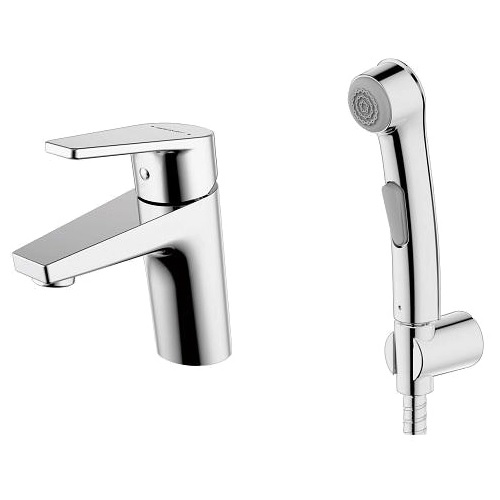 

Смеситель для раковины Bravat Line с гигиеническим душем F15299C-2