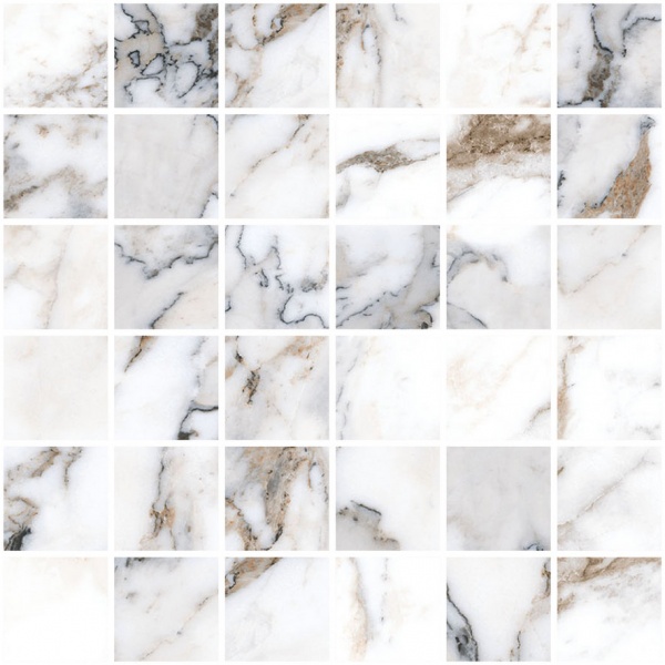 

Керамогранит Vitra Marble-X K949879LPR1VTE0 Мозаика Бреча Капрайа Белый ЛПР 30x30 (5x5)