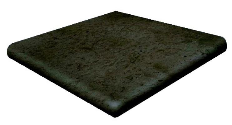 

Ступень Gres de Aragon Orion Rounded Stair-tread Corner Antracita угловая 33х33