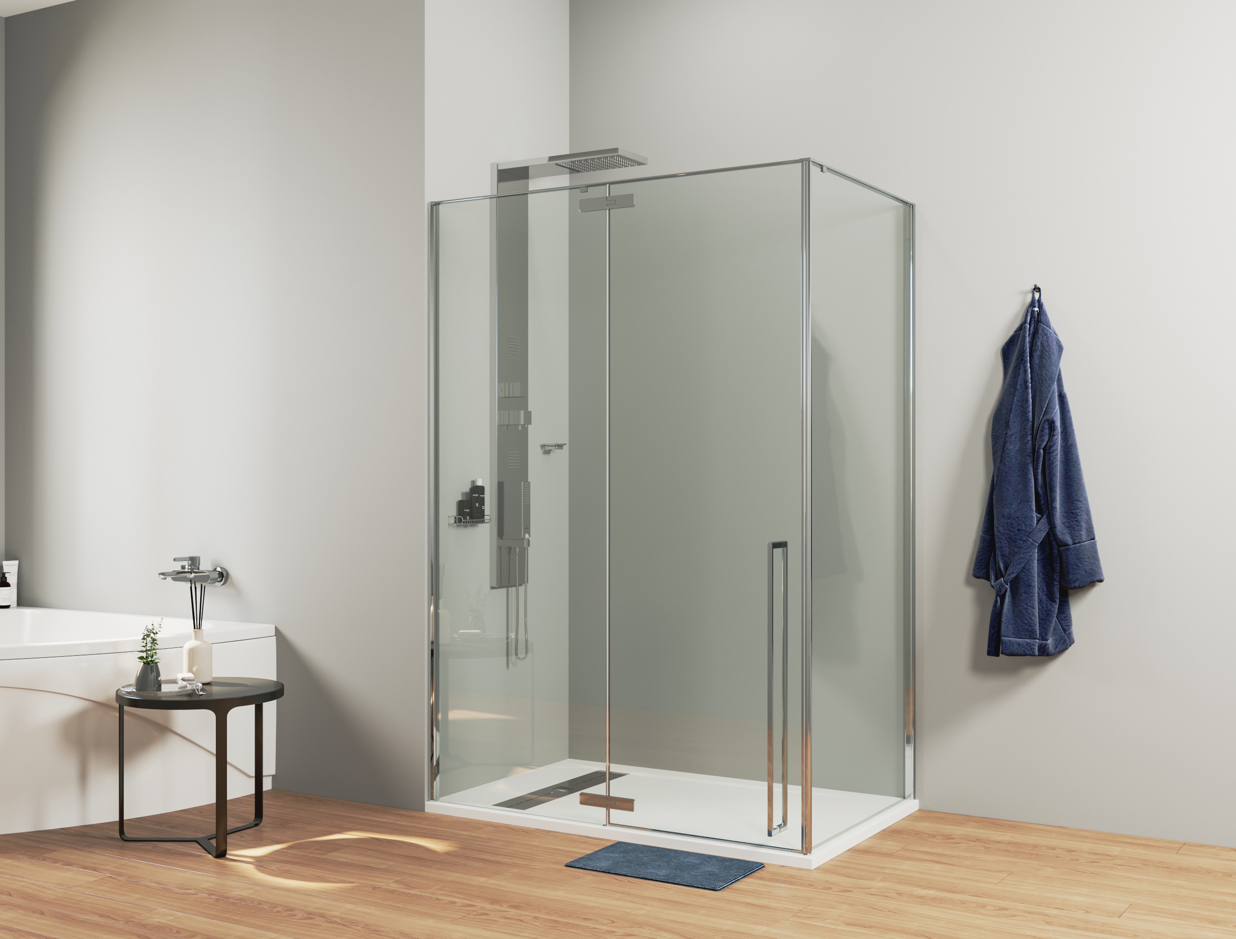 Душевой уголок Allen Brau Fantasy 2000x1000x1000 хром 3.11002-00