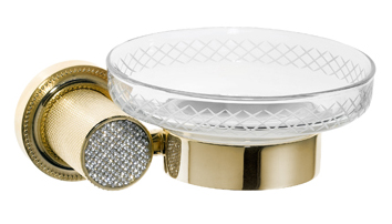 Мыльница Boheme Royal Cristal золото 10923-G-B
