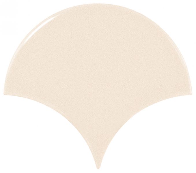 

Керамическая плитка Equipe Scale 21969 Fan Cream Настенная 10,6x12