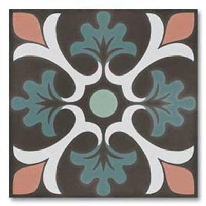 Керамогранит DNA Tiles Sync Clover Blue 15x15