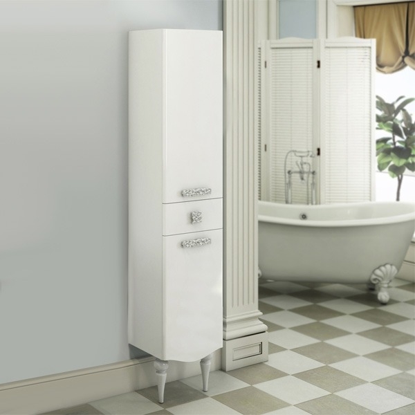 

Шкаф-колонна COMFORTY Монако-40 напольный левая белый глянец 00004140124
