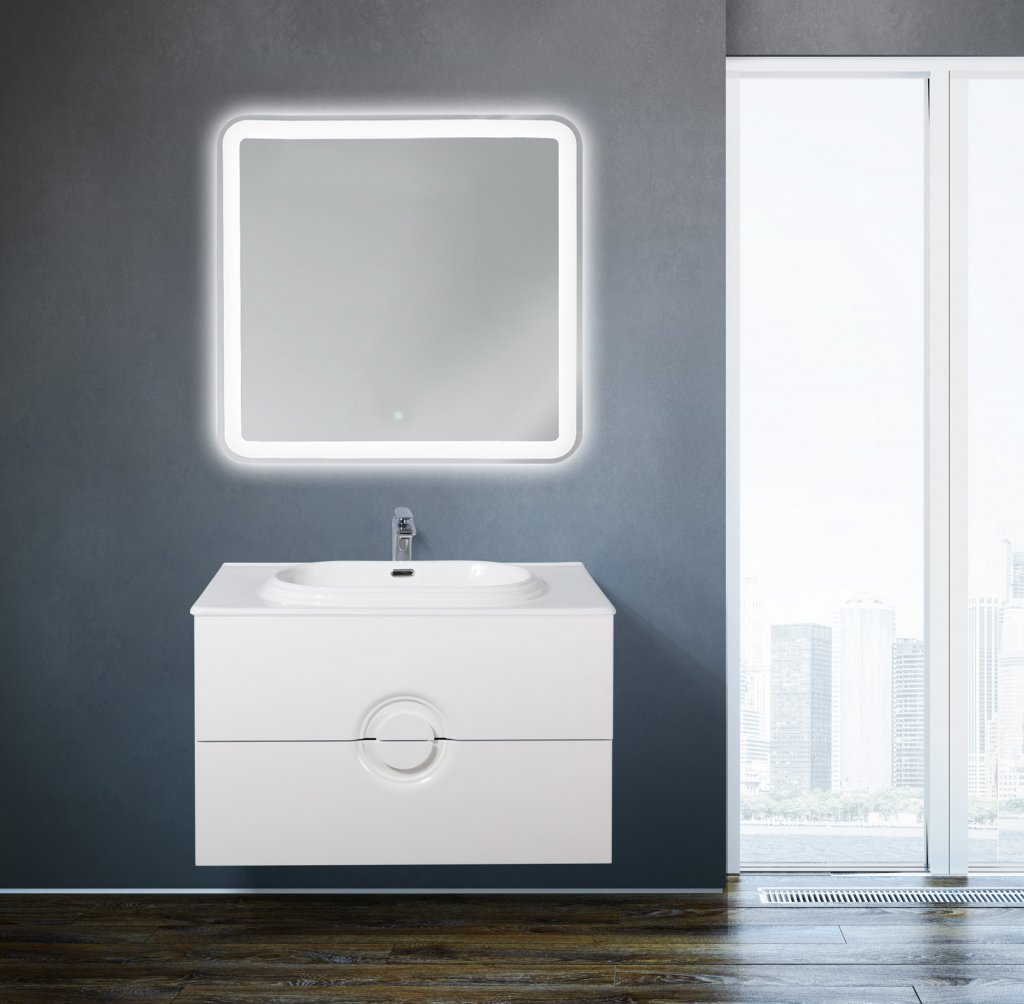 

База под раковину Belbagno ONDA подвесная 80 ONDA-800-2C-SO-BL Bianco Lucido