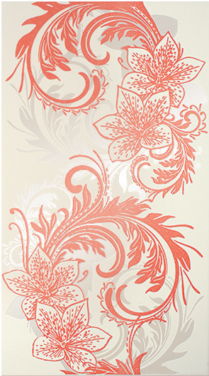 

Керамическая плитка Lb-Ceramics Азур Крем Декор бело-алый 1645-0052 25x45