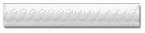 

Керамическая плитка Adex Modernista ADMO5184 Trenza Pb CC Blanco бордюр 2,5x15