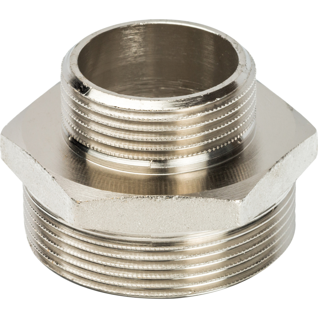 

STOUT Ниппель переходной НН 2" x 1 1/4" никелированный