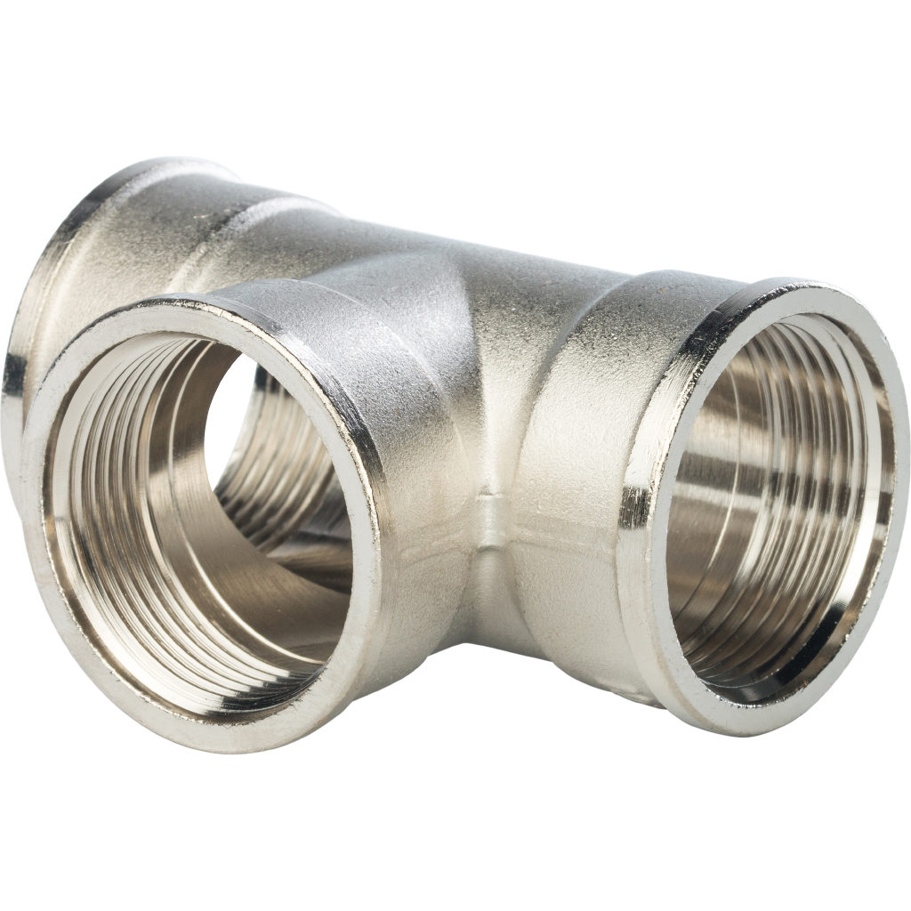 

STOUT Тройник ВВ 1 1/4" никелированный