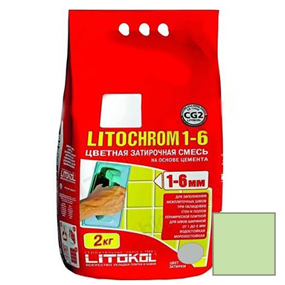 

Затирка Litokol цементная Litochrom 1-6 C.330 Киви 2кг