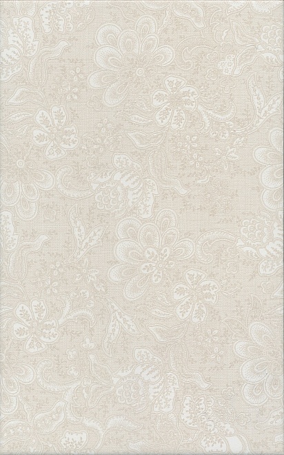 

Керамическая плитка Kerama Marazzi Ауленсия 6381 беж орнамент настенная 25x40