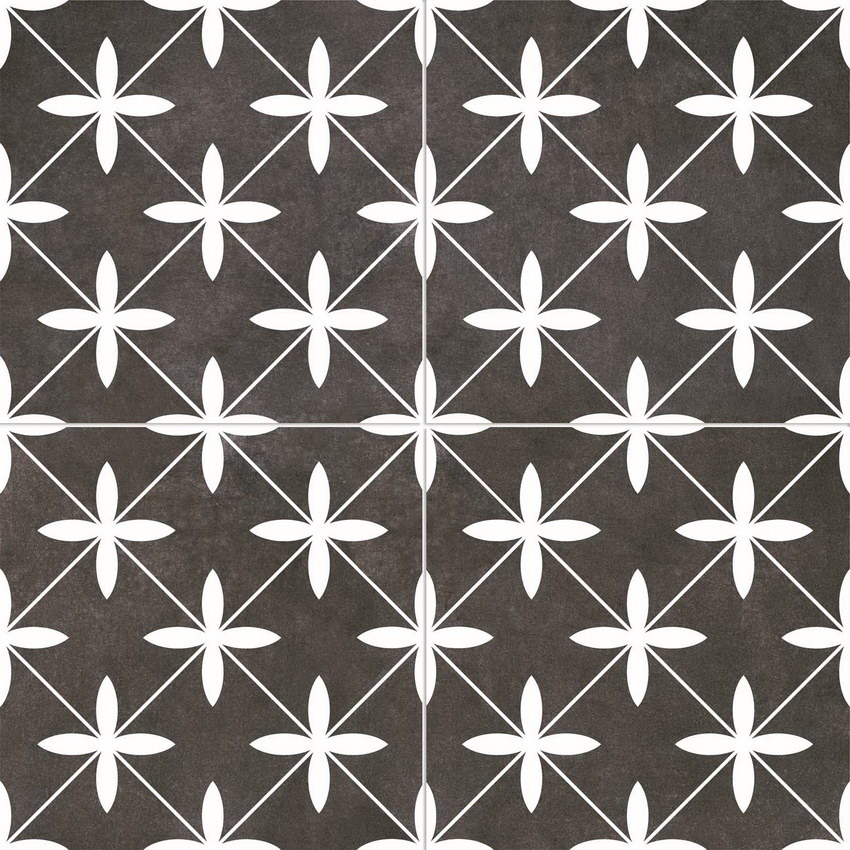 

Керамическая плитка Dual Gres Chic Poole Black напольная 45x45