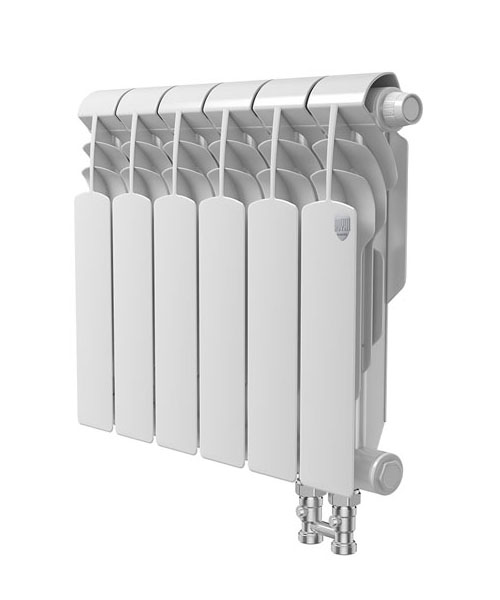 

БиМеталлический радиатор Royal Thermo Vittoria 350 VDR \ 07 секций \ с нижним правым подключением