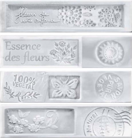 

Керамическая плитка Dual Gres Dolce Essence Decor White декор 7,3x30 (mix 4 вида)
