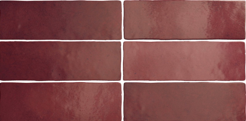 

Керамическая плитка Equipe Magma 24967 Burgundy настенная 6,5x20