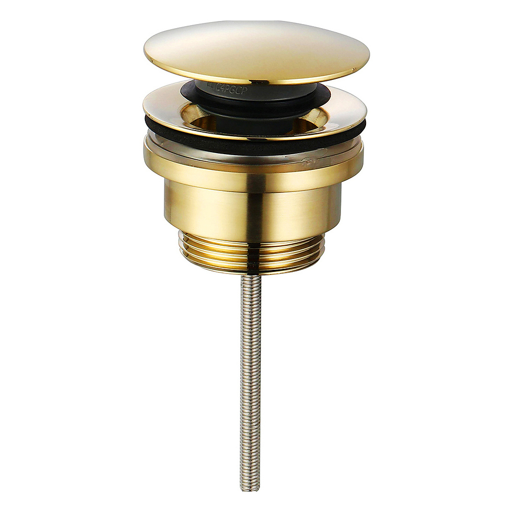 Донный клапан AQUAme с системой Клик-клак glossy gold AQM7003GG