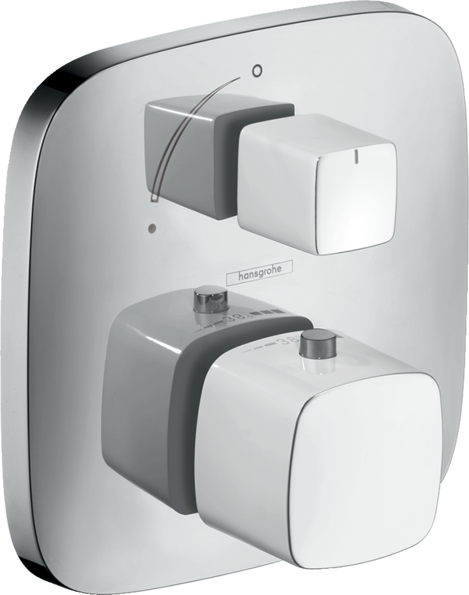 

Встраиваемый термостат Hansgrohe PuraVida с запорным вентилем 15775400