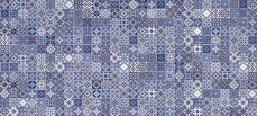 

Керамическая плитка Cersanit Hammam облицовочная рельеф голубой (HAG041D) 20x44