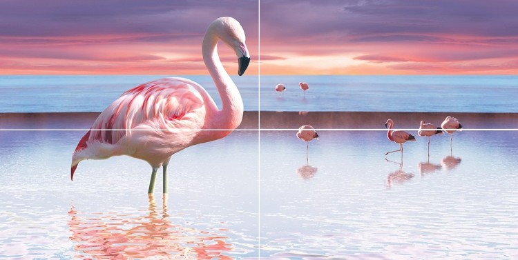 

Керамическая плитка Ceramica Classic Flamingo Панно 50x100