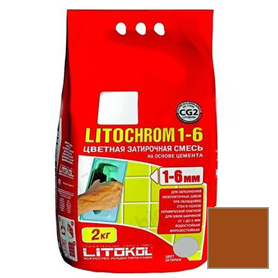 

Затирка Litokol цементная Litochrom 1-6 C.500 Красный Кирпич 2кг