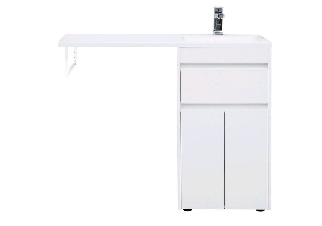 

Тумба с раковиной Aquanet Токио 110 R 00237744+00235498 белый