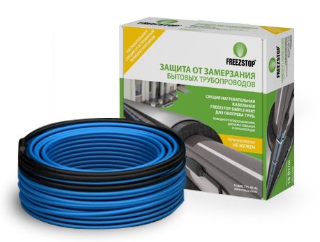 

Секция нагревательная кабельная Freezstop Simple Heat-18 - 44,5м