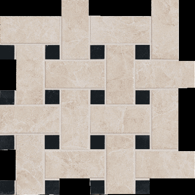 

Керамогранит Vallelunga Villa D'este +20777 Grigio Basketweave мозаика 30x30