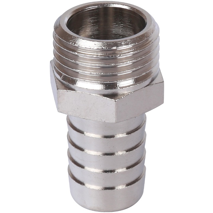 STOUT Штуцер НР 1/2"x16 никелированный
