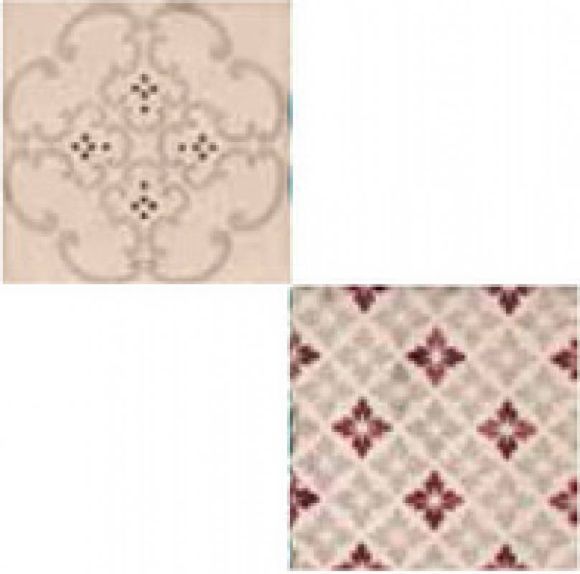 

Керамическая плитка Marca Corona 8325 Jolie Rose Gris Trama Декор (комп/2шт) 10x10