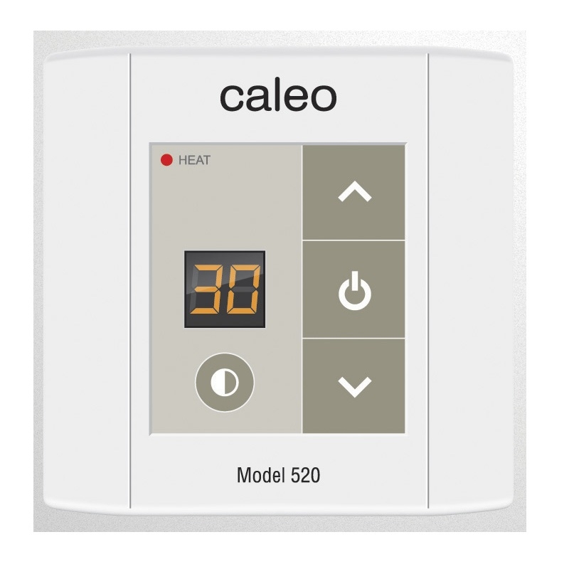 

Терморегулятор накладной с ЖК дисплеем Caleo 520 со сменными цветами накладной панели