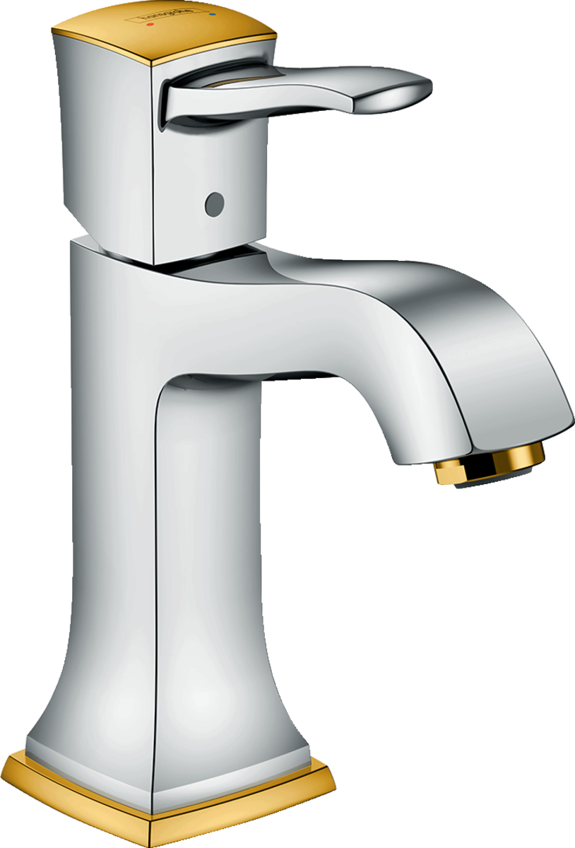 

Смеситель для раковины Hansgrohe Metropol Classic 110 однорычажный, с рычаговой рукояткой, без сливного набора 31301090