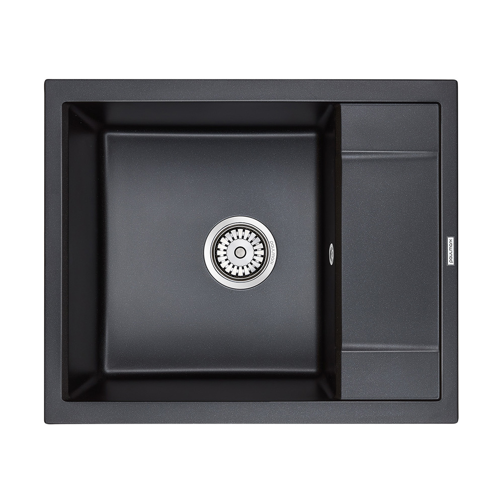 Мойка для кухни Paulmark Optimum черный металлик PM216050-BLM