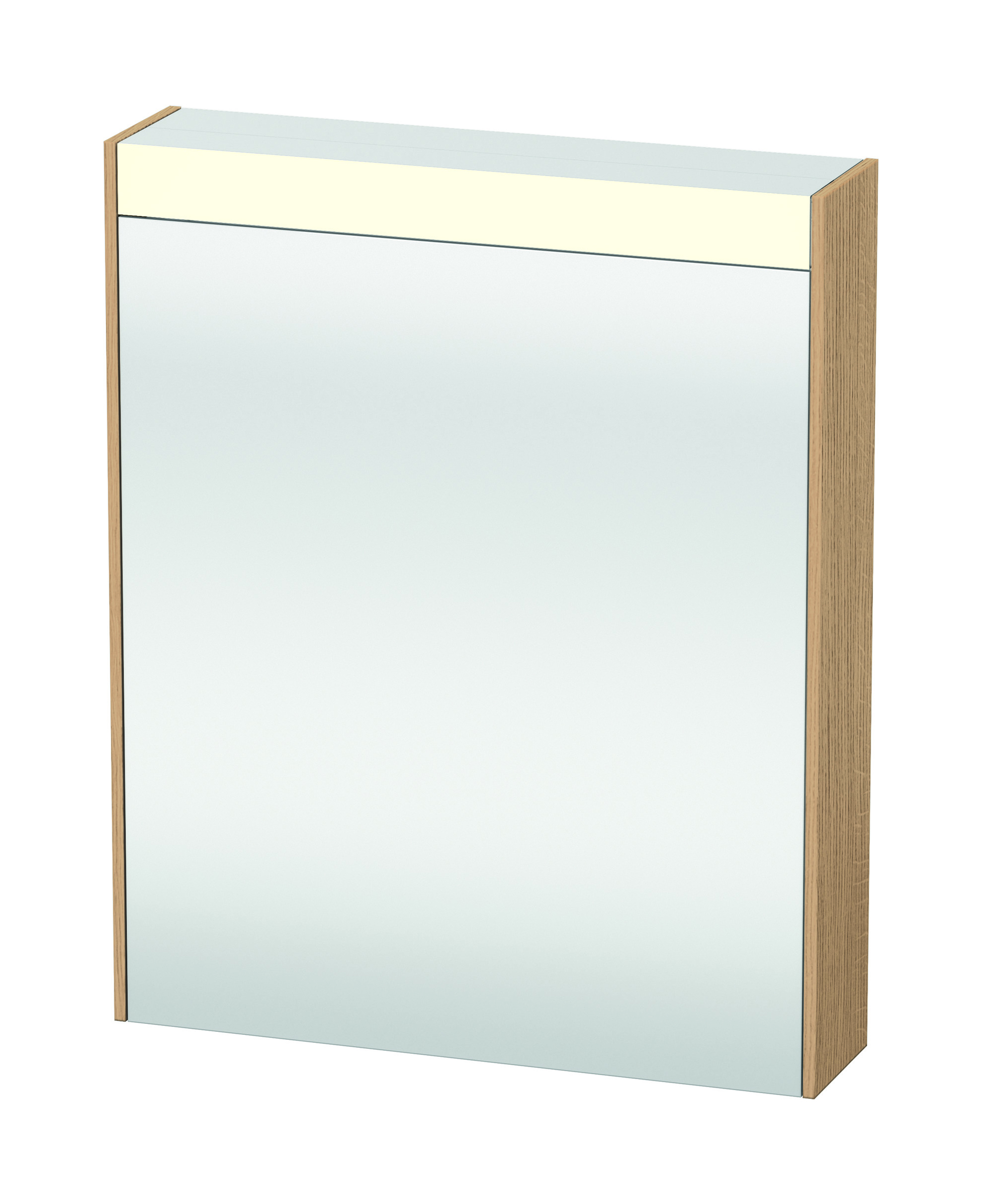 Зеркальный шкаф Duravit Brioso 62 с подсветкой Натуральный дуб BR7101L3030