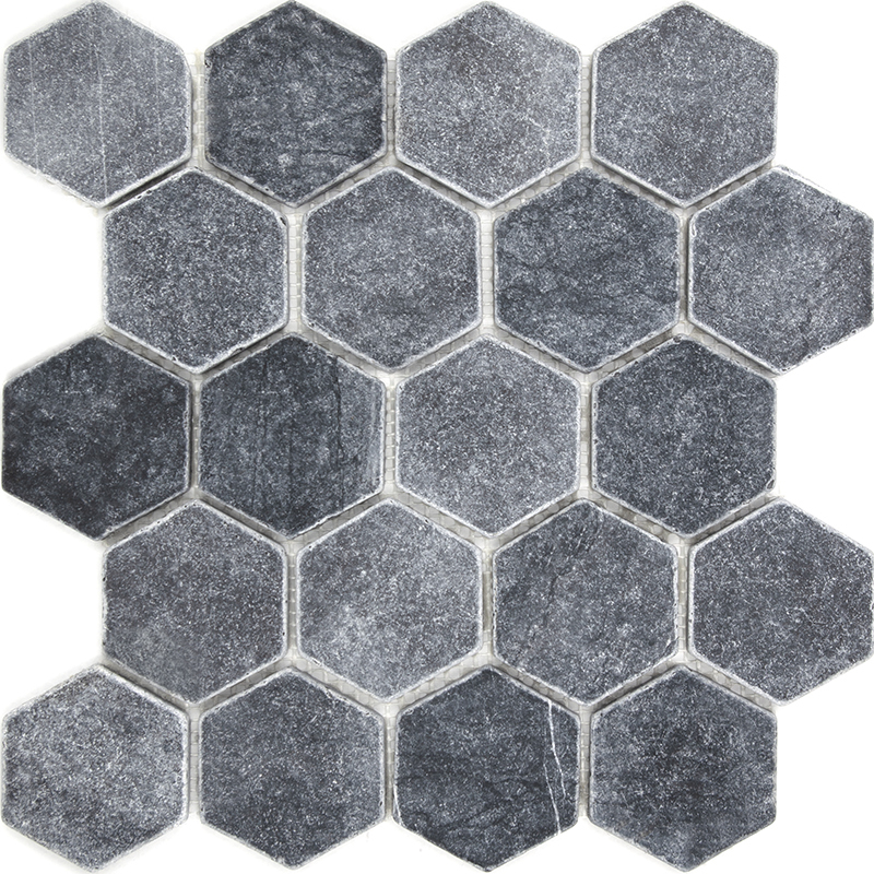 

Мозаика из нат. мрамора Starmosaic Hexagon VBs Tumbled (64х74) 30,5х30,5