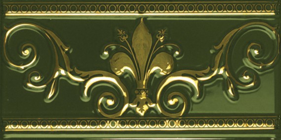 

Керамическая плитка Almera Noblesse Cenefa Noblesse Verde Botella Бордюр 10x20