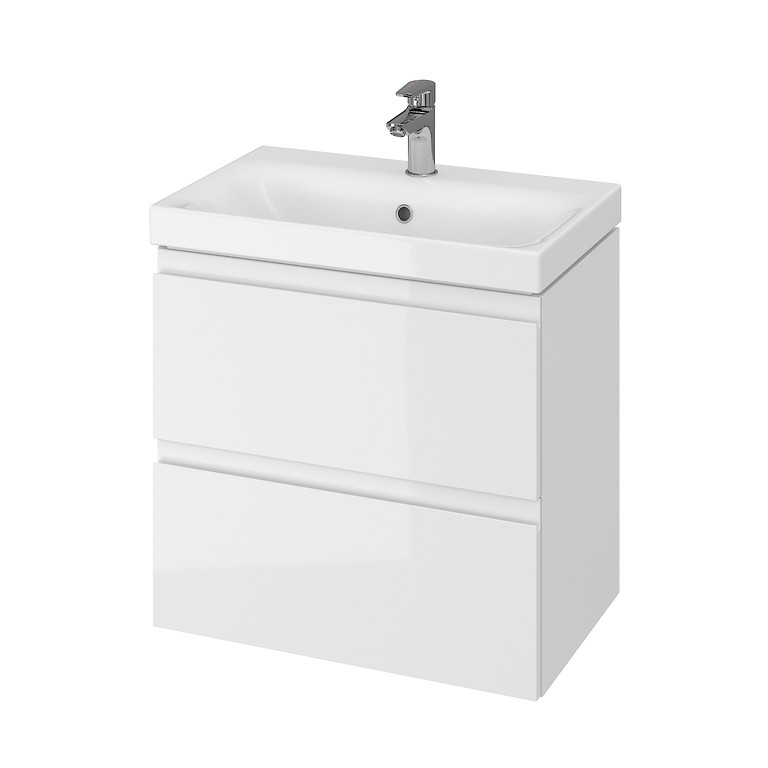 

Тумба под раковину Cersanit MODUO SLIM 60 подвесная белая SB-SZ-MOD-MO60Sl/Wh